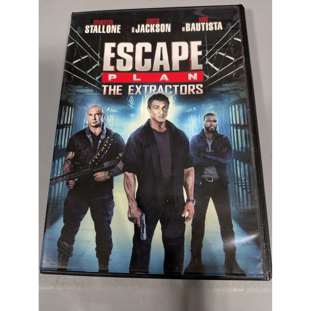 Escape Plan The Extractors DVD Sylvester Stallone Dave Bautista 50 Cent Jackson
